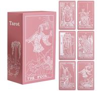 Erbacan Tarot Cards with Guide book-78 Classic Tarrot Card Deck Fortune Telling Game for Beginners or Expert-Learning Tarot Cards (Free Pouch Bag)