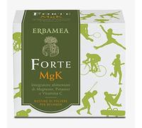 Erbamea - MgK FORTE - 20 Soluble Sachets of 13 g - Food Supplement of Magnesium, Potassium and Vitamin C - Muscle Function, Tired, Fatigue - Gluten Free