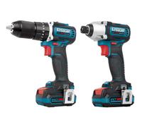 Erbauer 12V Li-Ion Ext Brushless Cordless Combi Drill & Impact Driver (2 X 3Ah) Ecd12-Li-2 / Eid12-Li-2