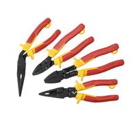 Erbauer 4 Piece Chrome Vanadium Steel Vde Pliers Set E_Pl11 Ergonomic Soft-Grip Grip