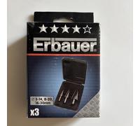 ERBAUER CONE DRILL BIT SET 3-14, 8-20, 16-30MM 3 PIECE SET