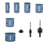 Erbauer Electricians' Bi-Metal Steel 11 Piece Holesaw Set