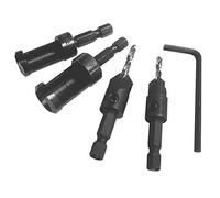 Erbauer Plug Cutter & Countersink, Set Of 4