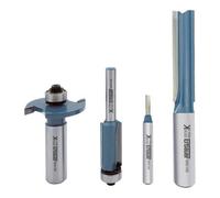 Erbauer Router Bit Set ½" Shank 4 Piece Kitchen Fitters Router Set