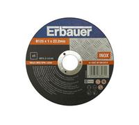 Erbauer T41 Cutting Disc 125mm X 1mm X 22.2mm, Pack Of 5