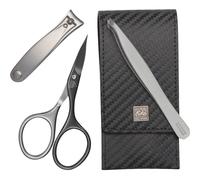 ERBE Erbe Manicure-setsPocket case Carbon MAN, 3-piece Black