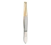 ERBE Erbe TweezersTweezers, 1/3 gold-plated, 9 cm in blister packaging