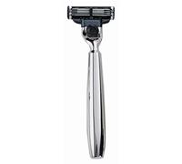 ERBE Shaver “Mach 3” Razor with Metal Handle, Silver, Shiny 1 pcs.
