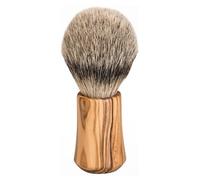 ERBE Shaving brush silver tip & badger hair olive wood 1 pcs.