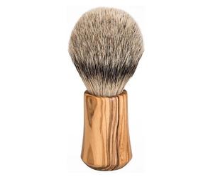 ERBE Shaving brush silver tip & badger hair olive wood 1 pcs.