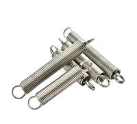 ERBER 10Pcs Small Extension Spring 0.5mm 304 Stainless Steel Tension Spring With Double Hook Wire Dia 0.5mm*OD 5-6mm*Length 15-60mm (Color : 0.5x6x35mm)