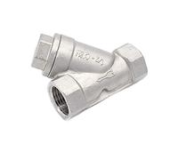 ERBER BSP 1/2" 3/4" 1" 1-1/4" 1-1/2" Female Inline Y Mesh Strainer Threads Filter 304 Stainless Steel filter valve (Color : DN20)