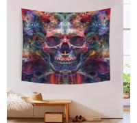 ERBFRIXDB 3D Skull Printed Wall Blanket Home Decoration Bedding Poster Wall Art Tapestry Tapestry Wall Hanging Soft Polyester for Living Room Bedroom Dorm Deco 130cmx150cm