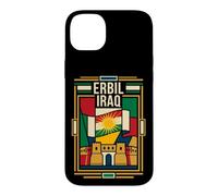 Erbil Iraq Kurdistan Flag Citadel Retro Art Case for iPhone 14 Plus