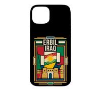 Erbil Iraq Kurdistan Flag Citadel Retro Art Case for iPhone 15 Plus