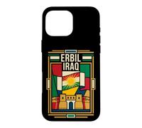Erbil Iraq Kurdistan Flag Citadel Retro Art Case for iPhone 16 Pro Max