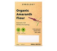 Erbology Organic Amaranth Flour 300g - Rich in Fibre, Protein and Minerals - Made from 100% Cold-Pressed Amaranth Grain - Vegan and Gluten-Free