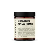 Erbology Organic Amla Powder 90g - 45 Servings - Indian Gooseberry - Skin and Hair Regeneration - Rich in Vitamin C - Sustainably Sourced Straight from Farm in India - Small Batch - Vegan - GMO-Free