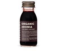 Erbology Organic Aronia Berry Juice 12 Daily Shots (60ml) - Glowing Skin - Rich in Anthocyanins - Straight from Farm in Europe - Undiluted - No Added Sugar - Non-GMO - Recyclable Glass Bottle