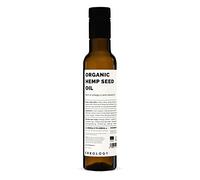 Erbology Organic Hemp Seed Oil 250ml - Cold-Pressed - Premium Quality - Rich in Omega-3 - Source of Vitamin D - Straight from Farm - Non-GMO - No Additives or Preservatives - Recyclable Glass Bottle