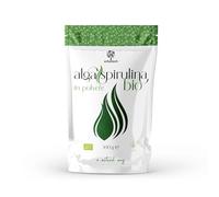 ERBOTECH Organic Spirulina Powder, 500 g Pouch, Rich in Proteins, Calcium and Vitamins, Nutrient-Rich, Organic Support, Vegan, Made in Italy