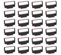 ERC30 ERC-30/38 Ribbon Cartridge 24 Pack Compatible with ERC 30 34 38 B/R Ribbon for ERC30/ERC34/ERC38 TM-U220 Bixolon GRC-220BR BTP-M300 M188B Printer (Black and Red)