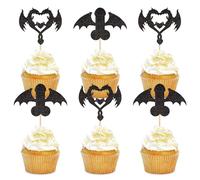 Ercadio 24 Pack Dragon Love Cupcake Toppers Dragon Heart TCake Picks Dinosaur Cupcake Topper Dragon Cupcake Toppers Picks for Dragon Themed Bachelorette Party Cake Decor Supplies