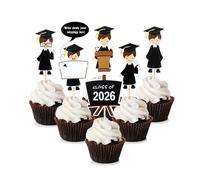 Ercadio 36 Pack Congrats Grad 2022 Cupcake Toppers Red Glitter You Did It 2022 Cupcake Picks Grad Cap Diploma Cupcake Toppers Educated Af Grad Cake Decors 2022 Graduation Theme Party Supplies