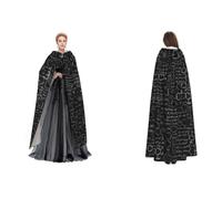 ERCgad Abstract Science Chemistry Illustration 3d Print Carnival Hooded Cloak 185cm Halloween