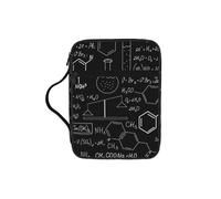 ERCgad Abstract Science Chemistry Print Men Women Pastors Bible Storage Bag Soft Scripture Holder Gift Church Home Travel