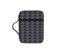 ERCgad American Thin Blue Line Flag Print Men Women Pastors Bible Storage Bag Soft Scripture Holder Gift Church Home Travel