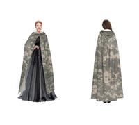 ERCgad Army Digital Camouflage Print Adults Hooded Cloak Carnival Cosplay Medieval Costume Festivals Outdoor Travel