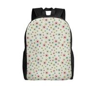ERCgad Atomic Stars Pattern Print Unisex Double Shoulder Backpack Lightweight Travel Daily Work Bag Hiking Rucksack