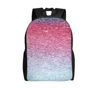 ERCgad Blue Red And Purple Pastel Colors Print Unisex Double Shoulder Backpack Lightweight Travel Daily Work Bag Hiking Rucksack