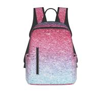 ERCgad Blue Red And Purple Pastel Colors Print Unisex Lightweight Backpack Water-Resistant Bag Casual Daypack Work Gym Hiking