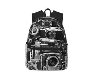 ERCgad Cool Camera Collection Print Unisex Lightweight Water-Resistant Casual Backpack Outdoor Travel Hiking Daily Use