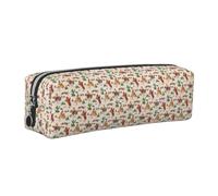 ERCgad Cowboy Ride Horse Print Adult Pencil Case Office Travel Stationery Organizer Pouch Stylish Versatile