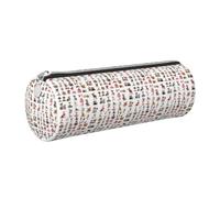 ERCgad Cute Chihuahua Pug Pattern Print Unisex Pencil Case Stylish Pen Pouch Everday Travel Office Stationery Organizer