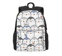 ERCgad Cute Penguin Print Adult Backpack Water-Resistant For Hiking Office Camping Commuting Work Picnic