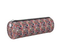 ERCgad England Symbols Print Unisex Pencil Case Stylish Pen Pouch Everday Travel Office Stationery Organizer