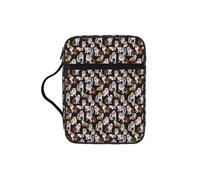 ERCgad English Bulldogs Print Men Women Pastors Bible Storage Bag Soft Scripture Holder Gift Church Home Travel