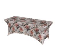 ERCgad Flower Paris Eiffel Tower Print Rectangular Tablecloth Dining Banquet Party Events Home Celebration Table Cover