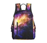ERCgad Galaxy In The Universe Print Unisex Lightweight Backpack Water-Resistant Bag Casual Daypack Work Gym Hiking