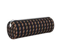 ERCgad Gold Musical Note with Shiny Star Print Unisex Pencil Case Stylish Pen Pouch Everday Travel Office Stationery Organizer