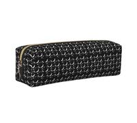 ERCgad Halloween Flying Bats Print Adult Pencil Case Office Travel Stationery Organizer Pouch Stylish Versatile