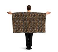 ERCgad Hunting Deer Bear Deer Print Patriotic Flag Cape Costume Celebration Adults Accessory Festive Sports Events