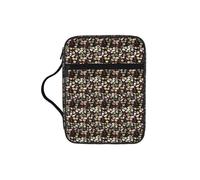 ERCgad Japanese Sushi Black Print Men Women Pastors Bible Storage Bag Soft Scripture Holder Gift Church Home Travel