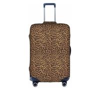 ERCgad Leopard Patterned Wallpaper Print Universal Business Travel Suitcase Cover Daily Luggage Protector Washable Sleeve