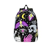 ERCgad Magic Witch Witchcraft Bohemian Drawing Print Lightweight Unisex Backpack Double Shoulder Bag Travel Outdoor Use Shopping Daily