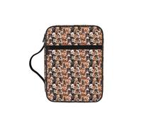 ERCgad Many Dogs Print Men Women Pastors Bible Storage Bag Soft Scripture Holder Gift Church Home Travel